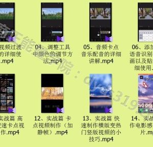 手把手教你学会抖音剪映，16节进阶+实战视频课程
